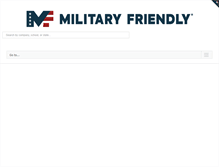 Tablet Screenshot of militaryfriendly.com